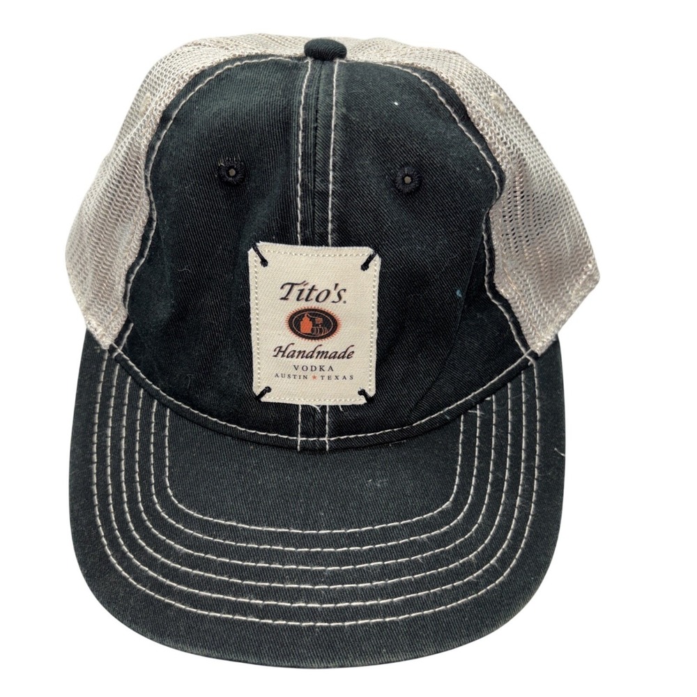 Tito's Handmade Vodka Trucker Hat Adjustable Strap Back Cap Austin Texas Beercup